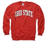 Ohio State Buckeyes Adult Classic Arch Crewneck Sweatshirt (Red, Medium)