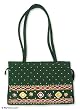 Cotton shoulder bag, 'Forest Cheer' Cotton shoulder bag, 'Forest Cheer'
