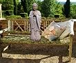 Asian buddha statue home garden tranquil sculpture god
