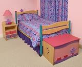 Little Girl Tea Set Wooden Twin Sized Bed