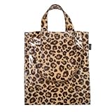 Cool Botany Non Woven Grocery Shopping Tote Pattern: Leopard