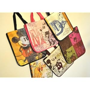 Disney Mickey Mouse Reusable Tote Bags Set of 6 Styles 2 Sizes