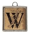 Upper/Lower Case Monogram Necklace - W Upper/Lower Case Monogram Necklace - W