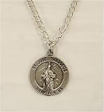Pack of 8 Round Saint Jude Pewter Religious Medals 24