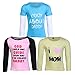 Goodway Pack of 3 Girls Full Sleeve Colour T-Shirts Mom & Dad Theme-1 RS.649.00