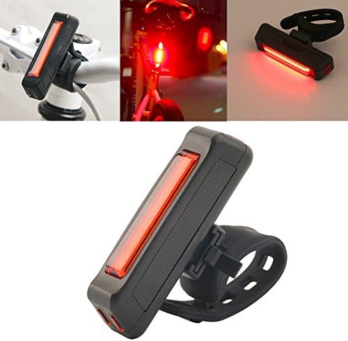 Bike Lights USB LEDs Light Super Bright LEDs Flashlight Rechargeable Lithium Polymer Battery 100 Lumens USB Charger with Bike Mount for Street Mountain Children Bicycle (Red Ligth)