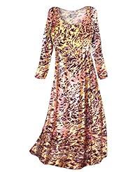 Plus Size Petite A-line Long Sleeves Metallic/Polyester/Spandex Round Neck Maxi Dress 