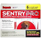 SENTRY PRO FLEA/TICK 6 MONTH 33 – 66 LBS