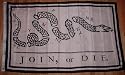 Join or Die 3x5 Flag Benjamin Franklin Snake 3 x 5 NEW