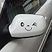 2pcs Smile Face Design 3D Decal Decoration Sticker for Car Side Mirror Rearview Black