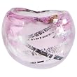 Handmade Pink Silver Graffiti Glass Ring