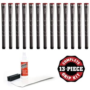Winn Dri-Tac Standard Grip Kit (13-Piece), Dark Gray