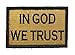 in God We Trust Tactical Hook and Loop Fully Embroidered Morale Tags Patch (Coyote and Black)
