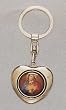 Heart Shaped Key Chain - Sacred Heart of Jesus - MADE IN ITALY