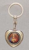 Heart Shaped Key Chain - Sacred Heart of Jesus - MADE IN ITALY