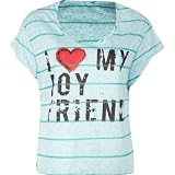 FULL TILT Stripe Love Boyfriend Womens Tee