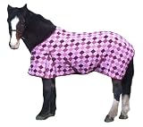 Divine Equine Mulberry Argyle Fleece Rug - Size 6 3": Stable : Travel : Cooling : Shows