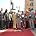 The Miracles - Billy Griffin gets a star on Hollywood Blvd with Smokey Robinson, Pete Moore, Claudette Robinson...while Stevie Wonder celebrates with them.
