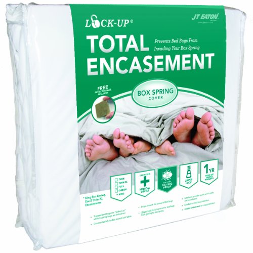 JT Eaton 80QUBOX Lock-Up Total Encasement Bed Bug Protection for Queen Size Box Spring