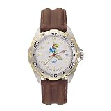 Kansas Jayhawks Jayhawk All Star Watch with Leather Band - Men's