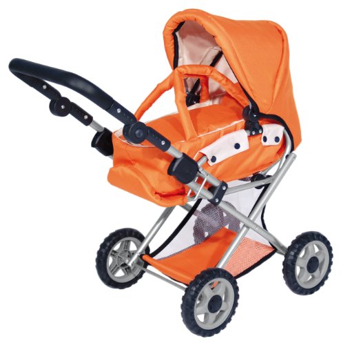 Imagen 3 de Bayer Design 13999 - Cochecito para muñeco bebé, color naranja