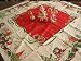Vintage Reproduction Gifts & Stars Christmas Tablecloth
