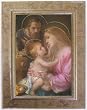 Mother & Child Mahogany Wood Framed Art Under Glass, 8" x 6" Frame, 4" x 6" Print - MADE IN ITALY