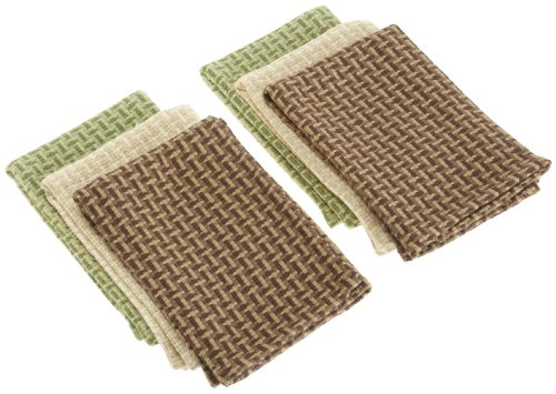 DII Garden Grove Essentials Heavyweight Dishcloth, Set of 6