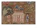 Fine and Rare Pictorial Needlework Single Pocketbook, Third Quarter 18th Century Gicl...