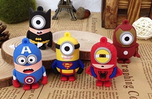 Cool Classic Movie Character Super Hero Minion Gangs 8 GB, 2.0 USB Portable Flash Drive Set