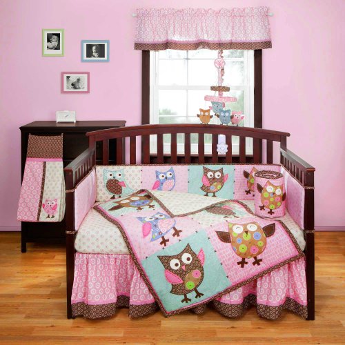 Calico Owls 3 Piece Crib Bedding Set by Bananafish