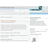 The Kindle Blog Report
