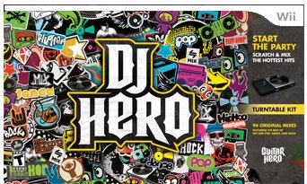 Wii DJ Hero Bundle with Turntable