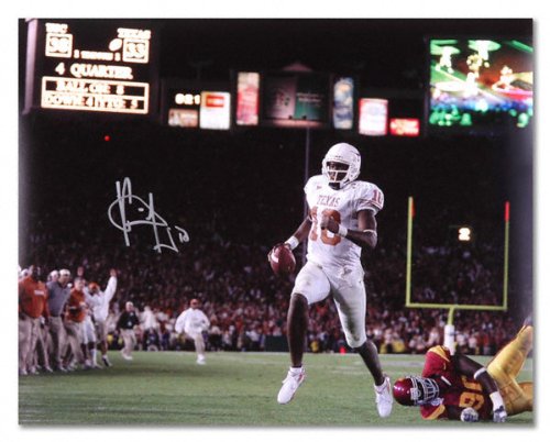 Vince Young Texas Longhorns – Scoreboard – Autographed 16×20 Photograph
