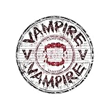 Wallmonkeys Peel and Stick Wall Decals - Vampire Grunge Rubber Stamp - 24"H x 24"W Removable Graphic