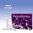 White Candles "EWA" for Childrens Christmas Pyramids (20pcs) - 2.5 Inch Tall x 3/8 Inch Diameter