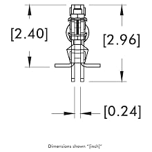 DE STA CO 227-U Toggle Lock Plus Clamp with U-Shaped Bar and Flanged Base