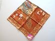 Beautiful Butterflies Square Silk Scarf in Shades of Orange
