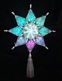 8" LED Lighted Color Changing Silver Star Christmas Tree Topper - Multi Lights