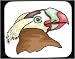 Mouse Pad with head, puffin, beak, bird, colorful