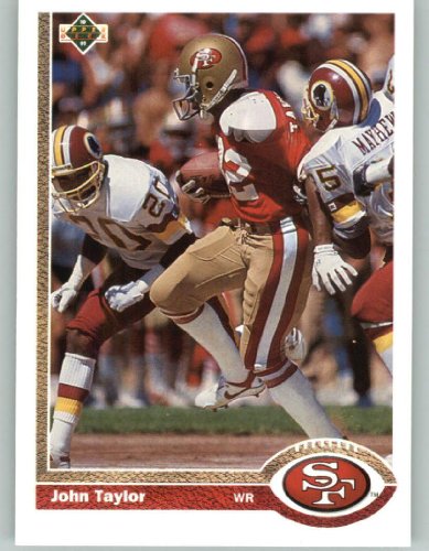 1991 Upper Deck #121 John Taylor - San Francisco 49ers (Football Cards)