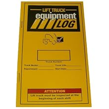 IWI 70-1065 Replacement Lift Truck Log Book for Propane Counterbalance