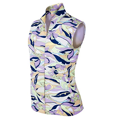 Monterey Club Ladies Lightweight Abstract Print Twill Vest #2790