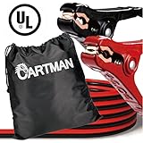 Cartman Booster Cable, Jump Cables in Carry Bag, 8 Gauge UL Listed (8 AWG x 12 Feet)