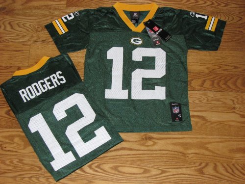 NEW Aaron Rodgers Green Bay Packers Reebok Youth Jersey Size S 8 Small Kids