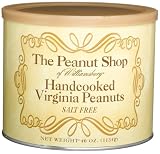 Review The Peanut Shop of Williamsburg  / The Peanut Shop of Williamsburg Hand-Cooked Peanuts, Salt-Free Virginia Peanuts, 40-Ounce Tin (Pack of 2)