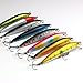 VERY100 Lot8pcs 8g/10cm Minnow Hooks Plastic Fishing Lures Baits Crankbait
