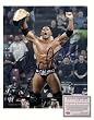 Dave Batista WWE Hand Signed 8x10 Photograph with World Heavyweight Champion Belt