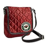 NHL Minnesota Wild Quilted Purse, Dark Red