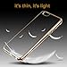 iPhone 6S Case, GOOLEEN 4.7 inch iphone 6/6s Case Ultra Slim Lightweight TPU Soft Transparent Crystal Clear back panel and Electroplate Plating TPU bumper Case Cover for Apple iphone 6 / 6s - Gold